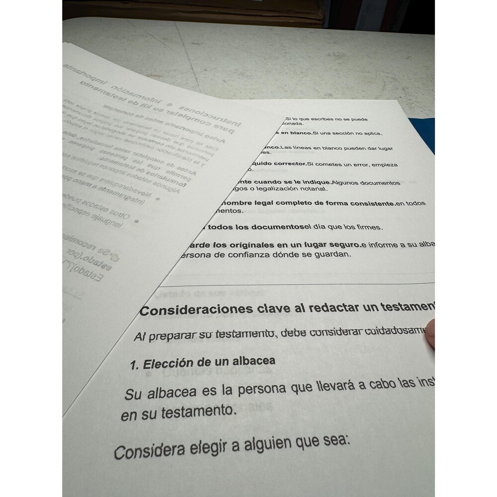 Kit de Testamente - Picture 3 of 8